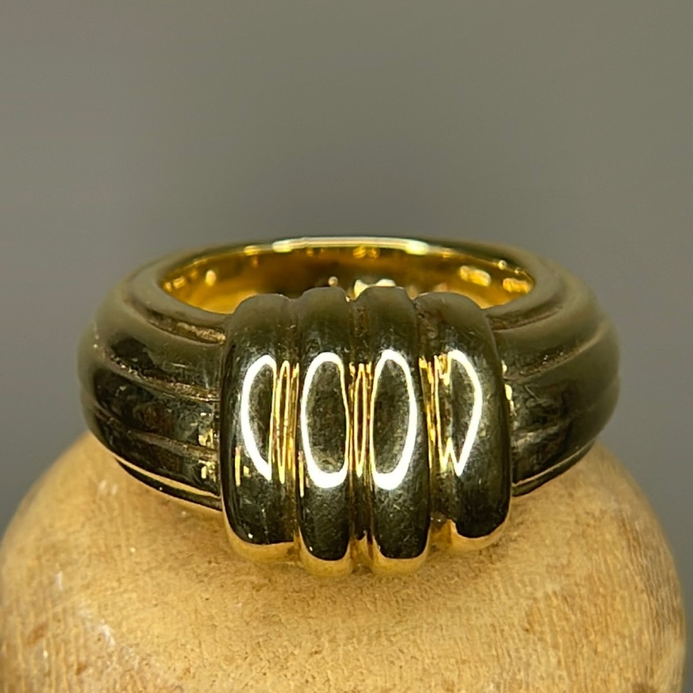 1758 AR 18k textured Gold ring